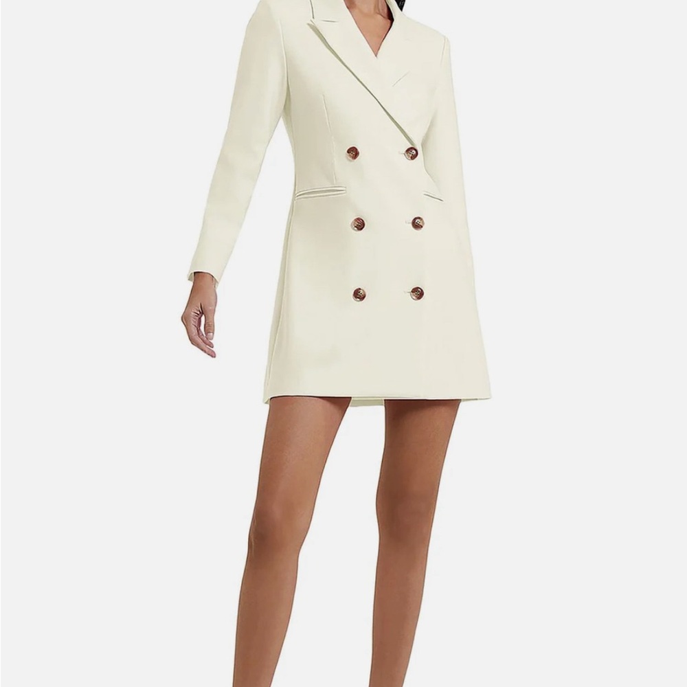 French Connection Womens Collared Whisper Blazer Dress, Size 10.